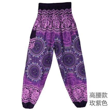 Women Loose Casual Bohemian Yoga Fitness Pants