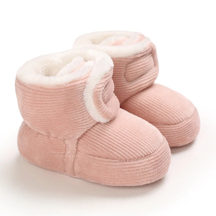 Baby Girl Winter Plush Pink Boots.