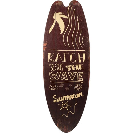 Surf the Wave Surfboard Wall Sign Decor