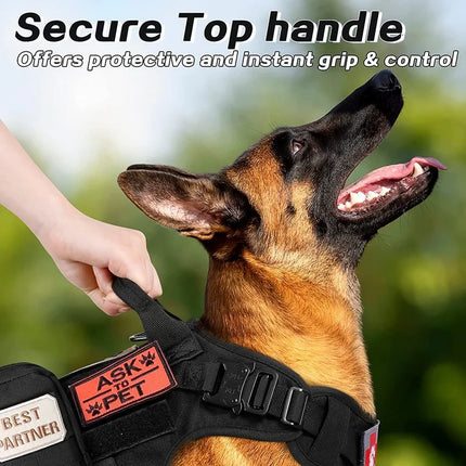 Tactical Pet Harness K9 Training Big Dog Harness