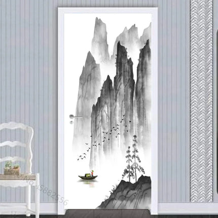 Black White Cityscape Funny 3D Wall Stickers