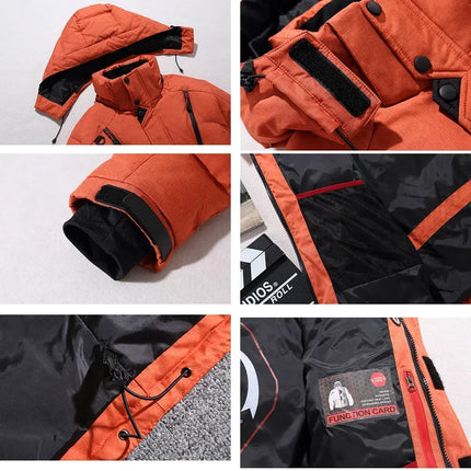 Men Thermal Winter Skiing Down Jacket Set