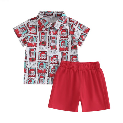 Baby Boy X-Mas Stamp Button Shirt Set – Mad Fly Essentials