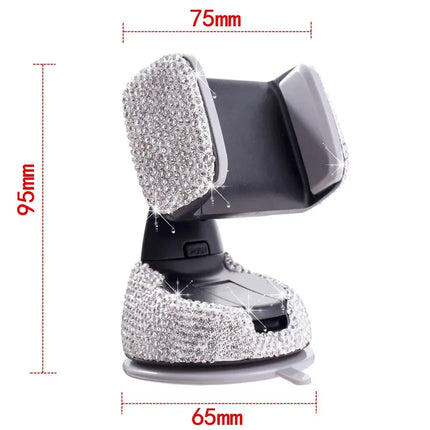 Multi Color Rhinestone Auto Interior Rotatable Phone Holder