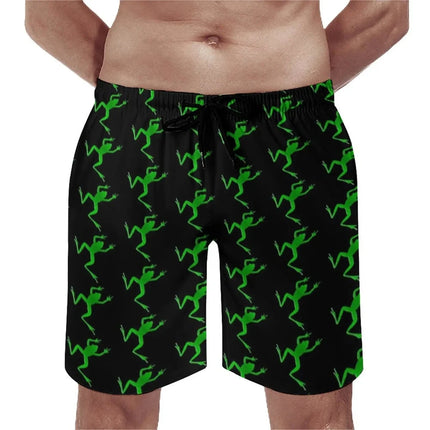 Men Funny Frog 3D Boardshorts