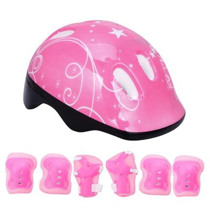 Girls Pink Protective Safety Cycling Helmet Kit