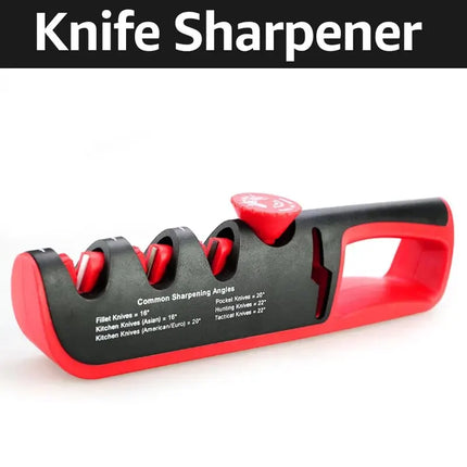 Kitchen Angle Adjustable 4 Stage Scissor Knife Sharpener