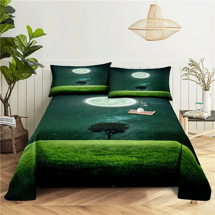 Home Scenic Forest 3D Microfiber Queen King Bedroom Set