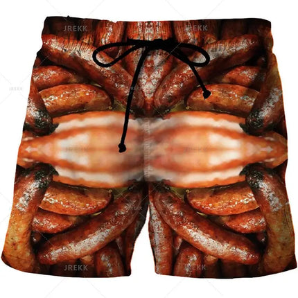 Men Gourmet Food 3D Graphic Boardshorts