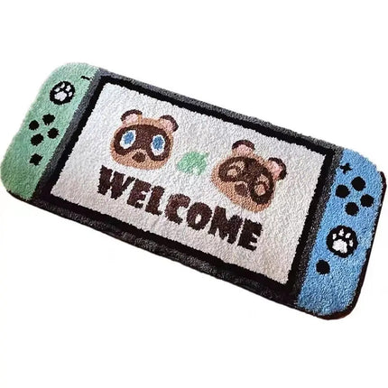 Kids Room Vintage Game Console Wear-Resistant Area Rug