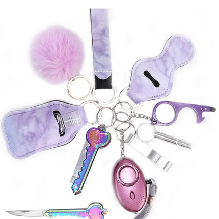 Women Self Defense Personal Alarm Window Breaker Keychain