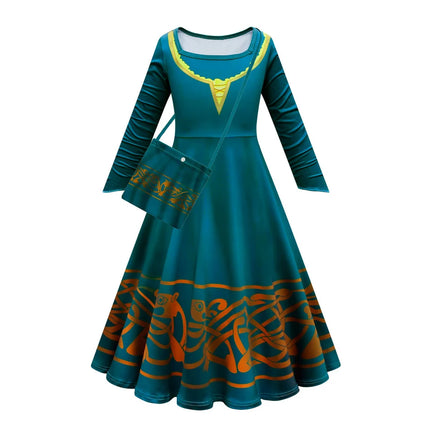 Girl Costume 2-10Y Princess Halloween Carnival Party Dress