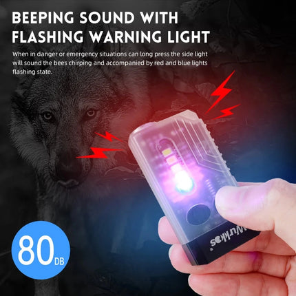 V10 Fluorescent USB Rechargeable Camping Flashlight Keychain