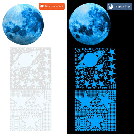 Kids Room Space Stars 3D Luminous DIY Wall Sticker Sets