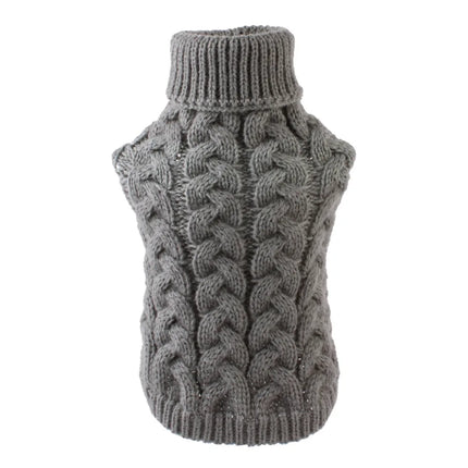 Pet Dog Solid Knitted Winter Sweater