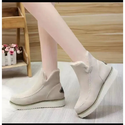 Women Blue Casual Warm Winter Snow Boots