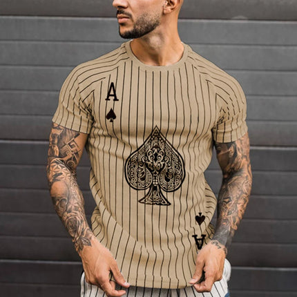 Men Vintage Ace Spades Poker Shirts