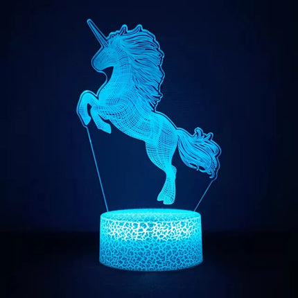 Animal Unicorn 16Color Changing 3D LED Night Light