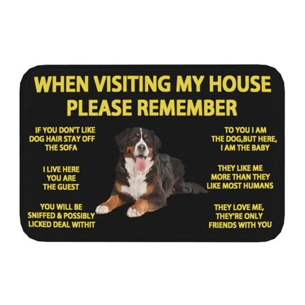 Border Collie Dog Front Floor Entrance Mat