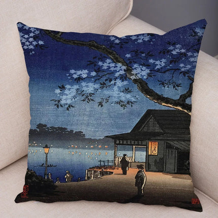 Fantasy Scenery Landscape Japanese Asian Home Pillows Decor