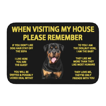  Border Collie Dog Front Floor Entrance Mat