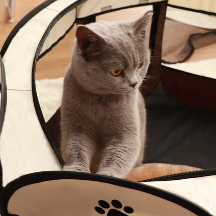 Foldable Playpen Pet Dog Cat Indoor-Outdoor Summer Kennel