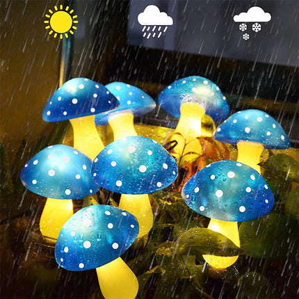 Solar Outdoor Garden Pathway Mushroom Light Sets