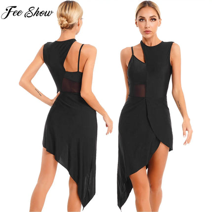 Women Leotard Sleeveless Dance Dress