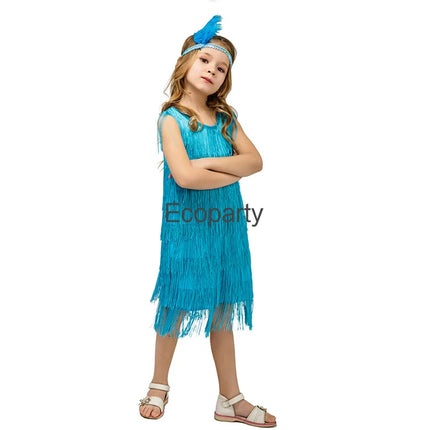 Baby Girl 1920s Latin Flapper Costume Dress