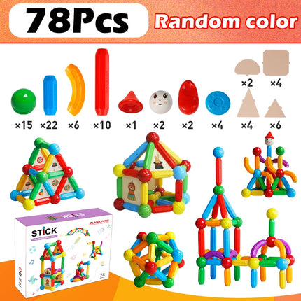 Kids Magnetic Construction Building Stem Toys