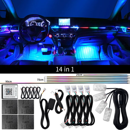 Auto LED RGB Ambient Rainbow Lighting Kits