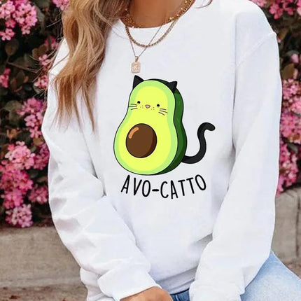 Women Graphic Avocado Sessions Casual Pullovers