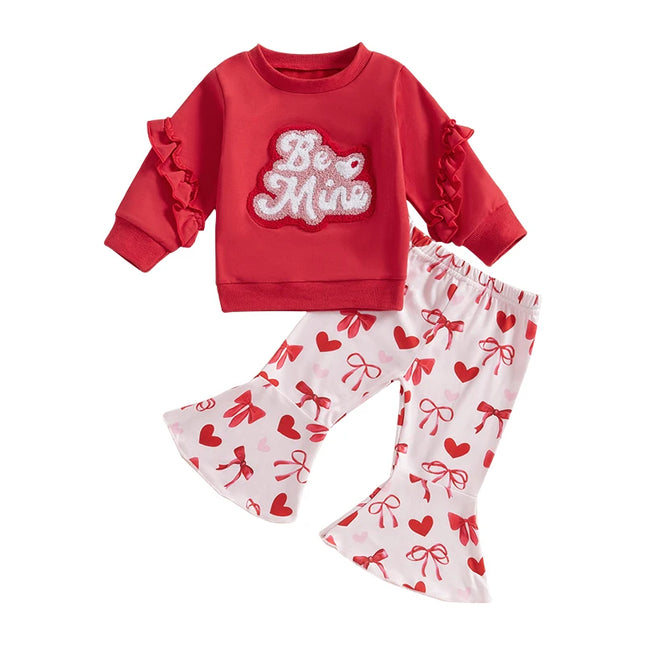 Baby Girl Valentine Heart Outfit Set - Mad Fly Essentials