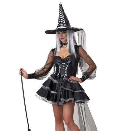 Women Costume Halloween Party Classic Witch Cosplay Set