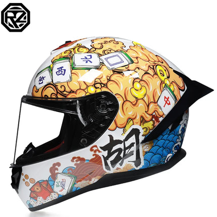 Orz Full Face Tribal Motorcycle Helmets - Mad Fly Essentials