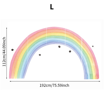 Large Rainbow Pastel 3D Nursery Wall Sticker