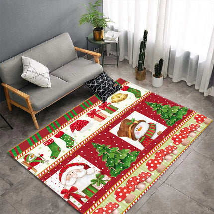 Funny Vintage Christmas Living Area Rugs