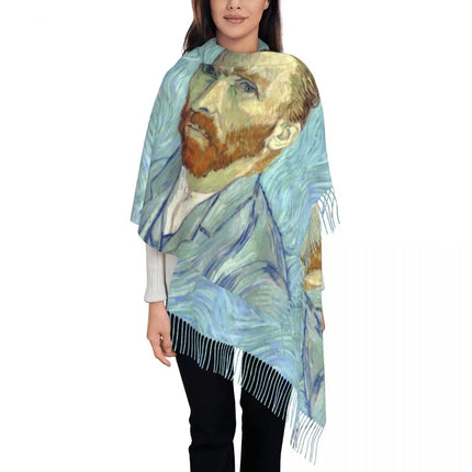 Van Gogh Tassel 3D Scarf