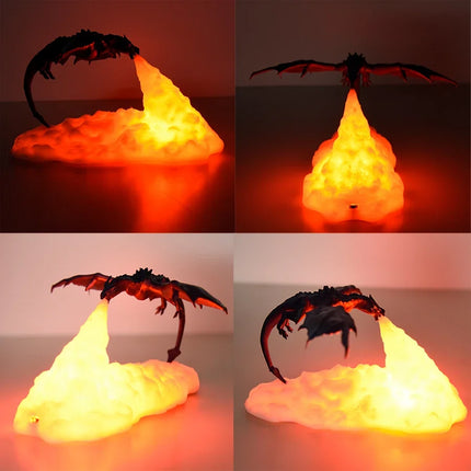 3D LED Dragon Shaped Slow Change USB Night Light