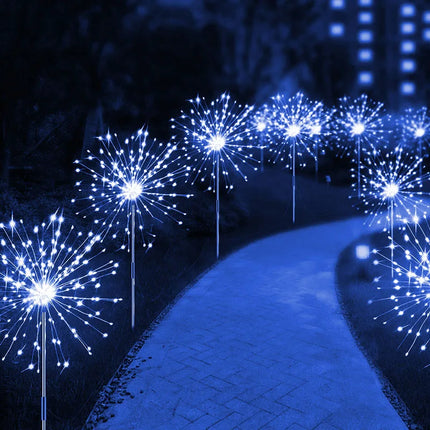 Solar LED Firework Heart Fairy Landscape Lights