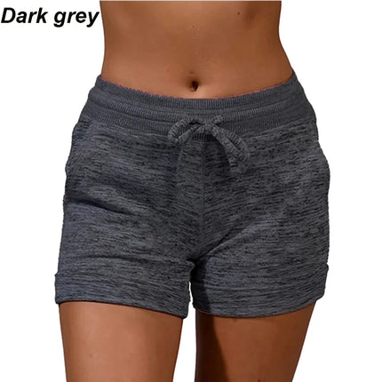 Women Solid Black Trendy Yoga Fitness Shorts