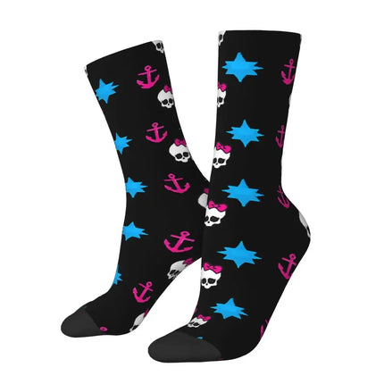 Men Skull Bones Funny Festival Mid-Tube Socks