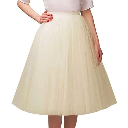 Women Vintage Party Costume Tulle Skirt