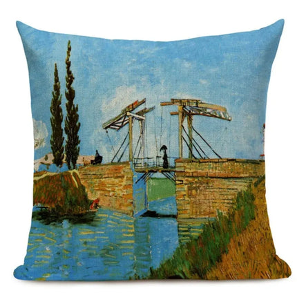 Van Gogh Square Pillow Cover Decor - Mad Fly Essentials