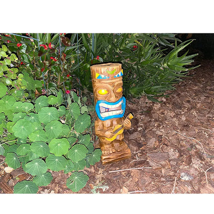 TIKI Ukulele Solar LED Flickering Garden Light