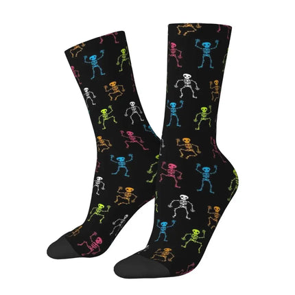 Men Skull Bones Funny Festival Mid-Tube Socks