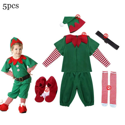 Baby Girl Xmas Party 2pc Velvet Dress Sets