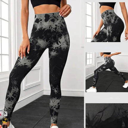 Women Tie-Dye Yoga Fitness Leggings