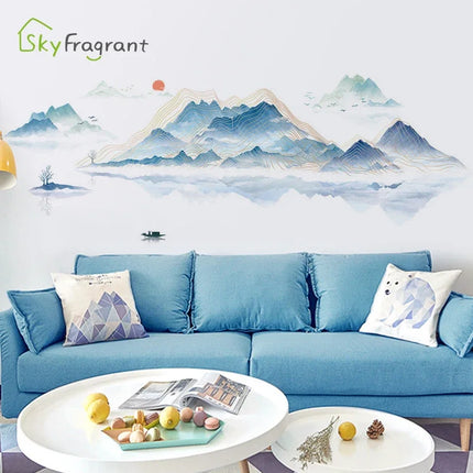 Nordic Landscape Painting 3D Wall Sticker