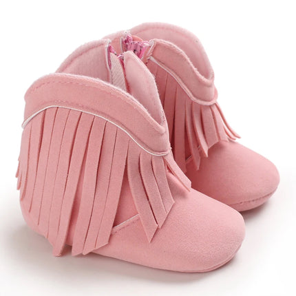 Baby Girl Winter Plush Pink Boots.